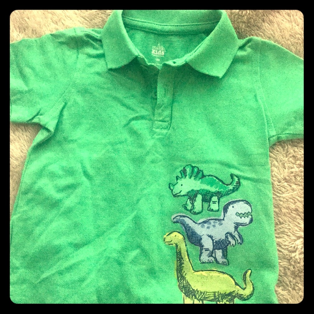 Green Dinosaur Polo Shirt